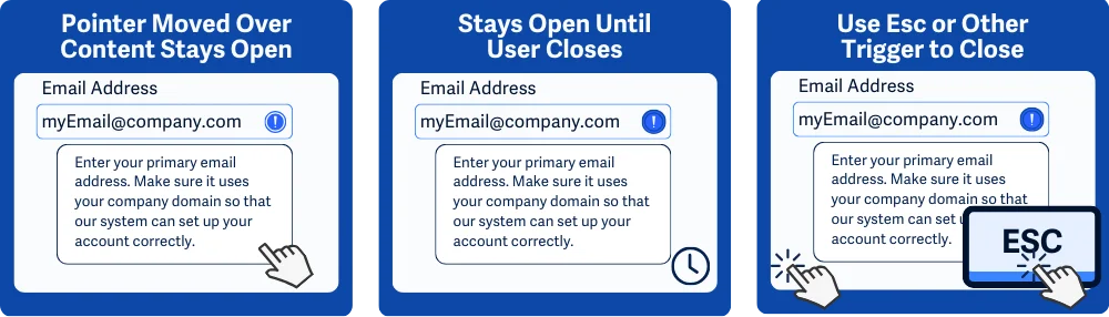 Penerapan fokus keyboard pada tooltip yang dijelaskan di caption