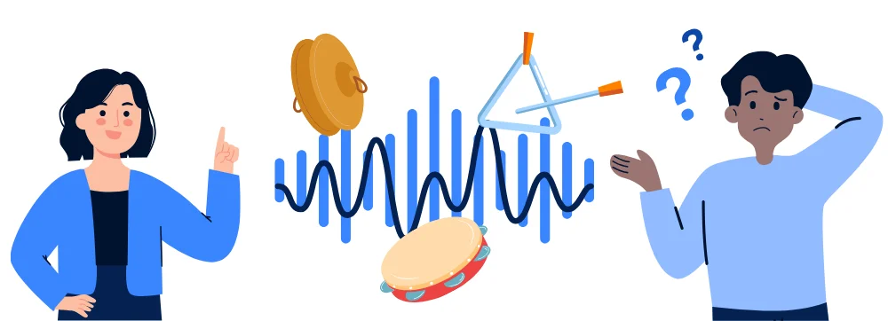 Seorang perempuan berbicara dengan seorang laki-laki