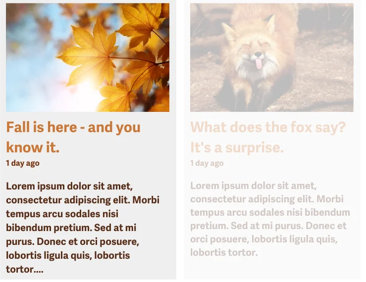 Contoh carousel berita tanpa kontrol