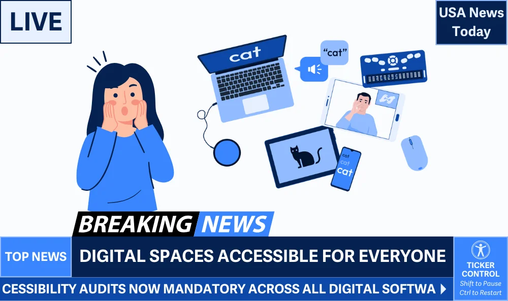 Video player yang menampilkan siaran berita