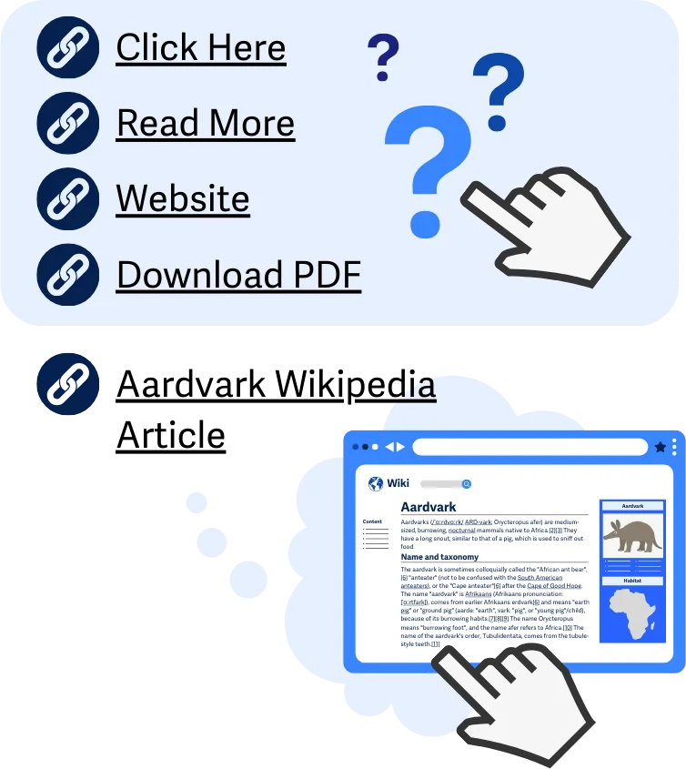 Contoh tautan dalam halaman web