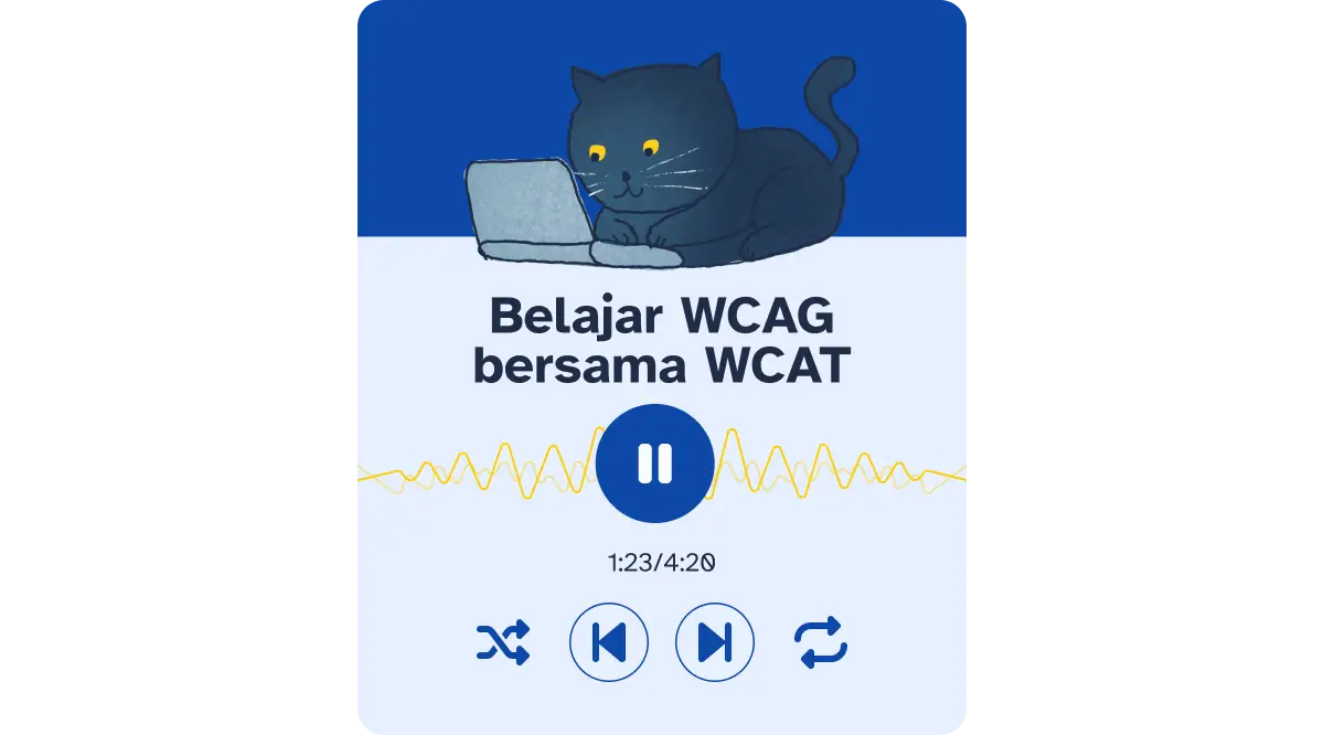 Podcast berjudul Belajar WCAG bersama WCAT