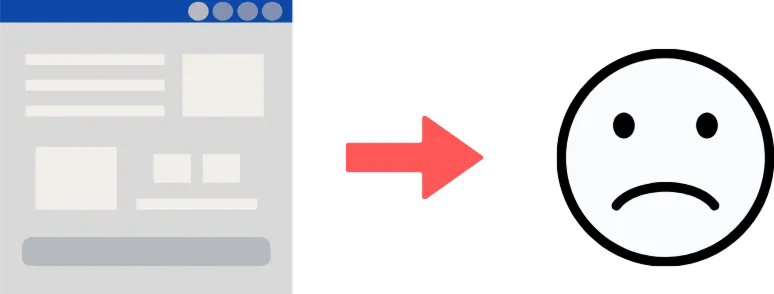 Contoh halaman web yang tidak menawarkan mode apapun