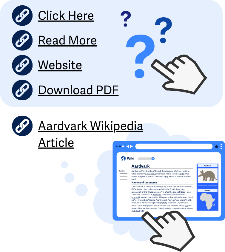 Contoh tautan dalam halaman web