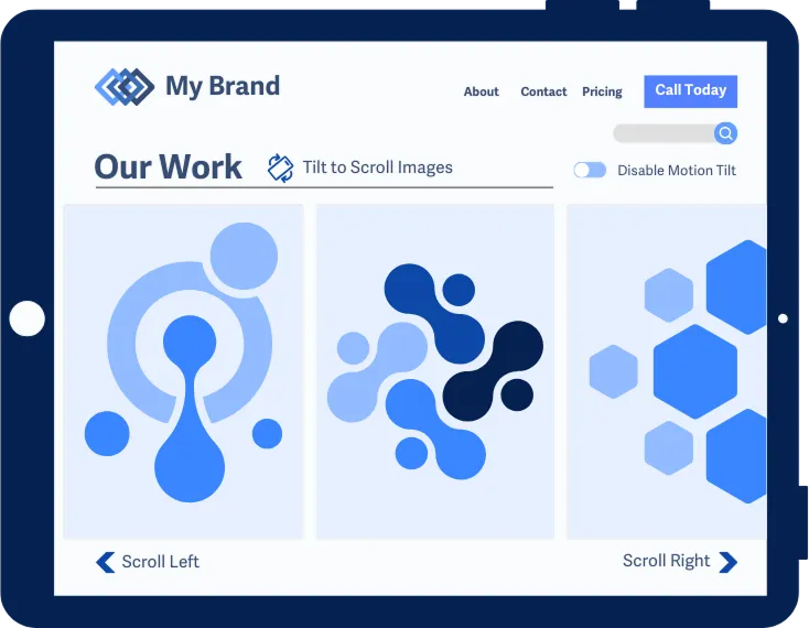 Slider gambar pada sebuah halaman web