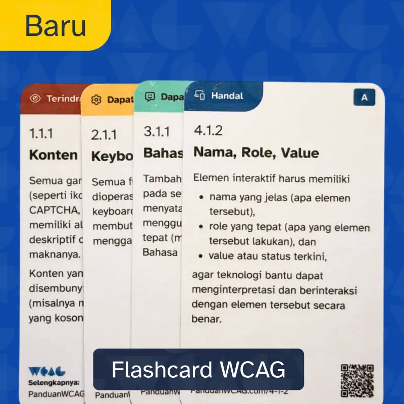 Flashcard WCAG